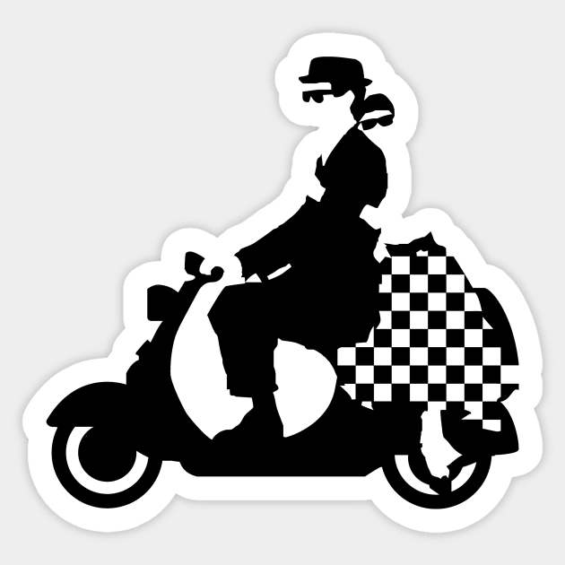 Ska Scooter Sticker by Skatee